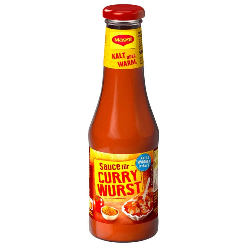 Maggi Internationale Würzsauce Sauce für Currywurst mit Chili 500ml